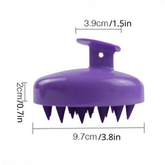 Silicone Handle Scalp Massager Brush - Exfoliating Scalp Massage