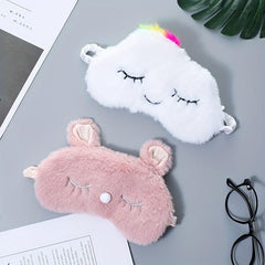 Colorful Cloud Eye Mask Blackout Lunch Break Cartoon Rabbit Eye Protection