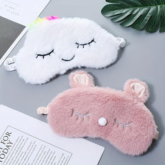 Colorful Cloud Eye Mask Blackout Lunch Break Cartoon Rabbit Eye Protection