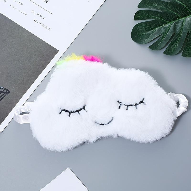 Colorful Cloud Eye Mask Blackout Lunch Break Cartoon Rabbit Eye Protection