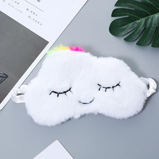 Colorful Cloud Eye Mask Blackout Lunch Break Cartoon Rabbit Eye Protection
