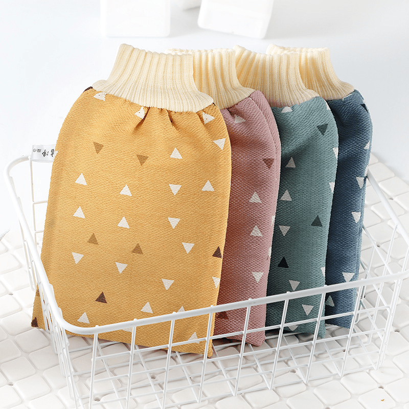 1pc Exfoliating Shower Gloves Mitt Washcloth Bath Gloves for Shower Double Sided