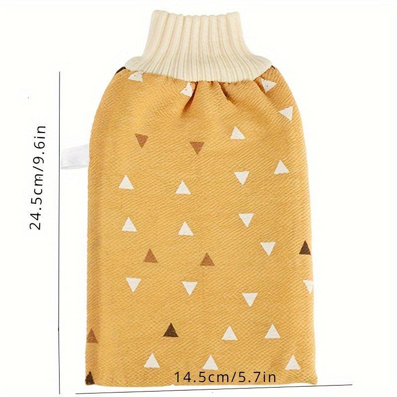 1pc Exfoliating Shower Gloves Mitt Washcloth Bath Gloves for Shower Double Sided