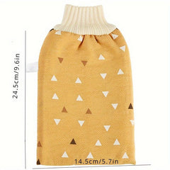1pc Exfoliating Shower Gloves Mitt Washcloth Bath Gloves for Shower Double Sided