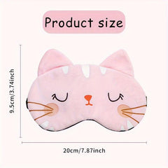 Cat Cartoon Eye Mask for Travel Office Men & Women