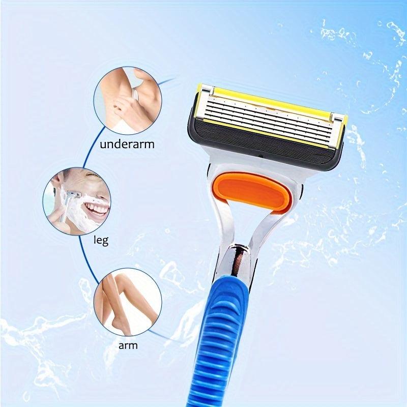 Yellow Classic Shaving Set with Safety Razor & Blades