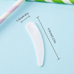 20pcs Reusable Cosmetic Spatula And Mini Spoon For Creams