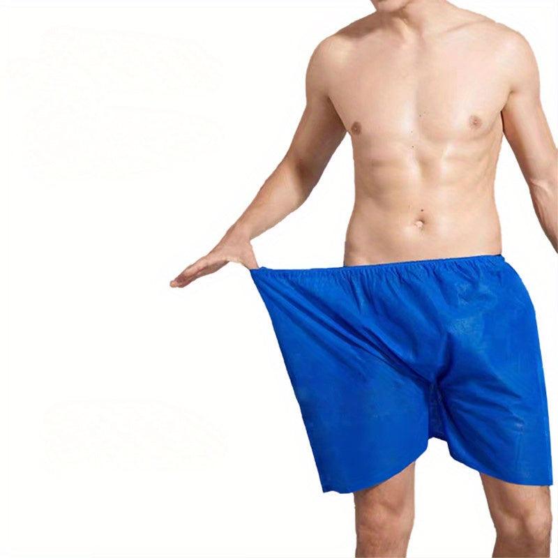 10pcs Disposable Shower Pants Flat Corner Pants Non woven