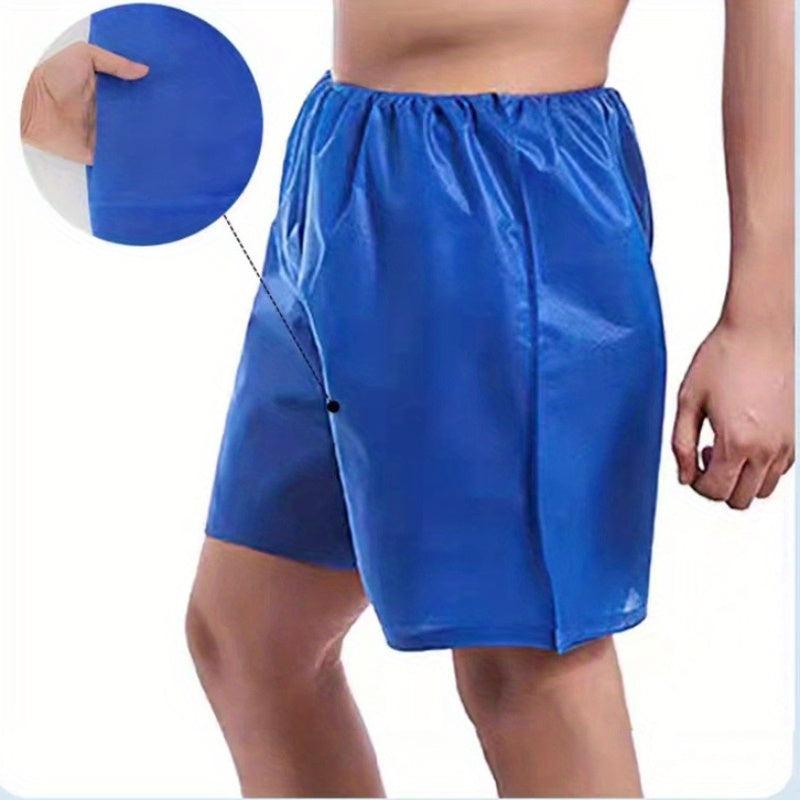 10pcs Disposable Shower Pants Flat Corner Pants Non woven