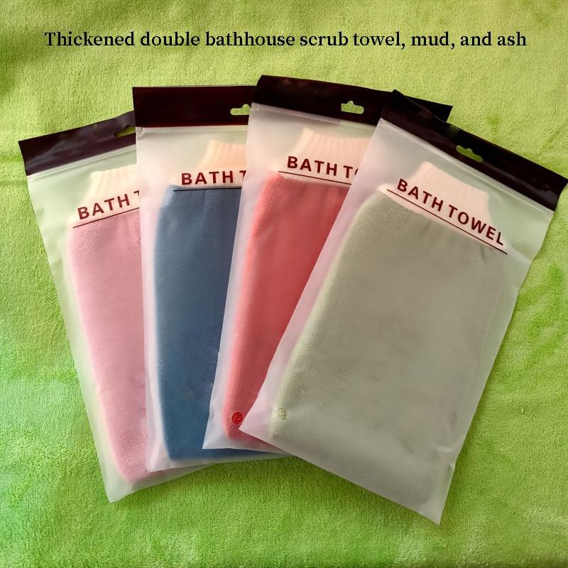 Double Sided Exfoliating Shower Gloves Mitt for Spa Massage and Body Scrubs