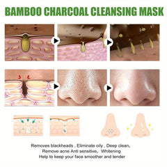 Bamboo Charcoal Peel off Mask Control Pores Moisturize Mud Mask