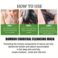 Bamboo Charcoal Peel off Mask Control Pores Moisturize Mud Mask