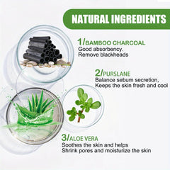 Bamboo Charcoal Peel off Mask Control Pores Moisturize Mud Mask
