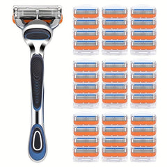 5-Layer Safety Razor Set Stainless Blades Classic Shaving Razor