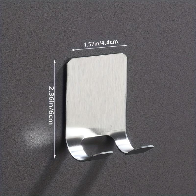 4 Pcs Stainless Steel Razor Holder Wall Hook Shaving Shaver Shelf