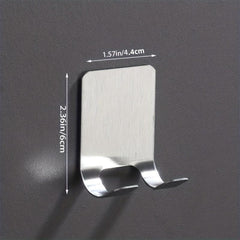 4 Pcs Stainless Steel Razor Holder Wall Hook Shaving Shaver Shelf