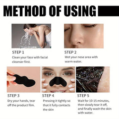 Bamboo Charcoal Blackhead Reducer Nose Patch Set Box
