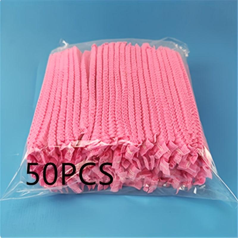 98pcs Disposable Shower Caps Waterproof Elastic Bath Cap