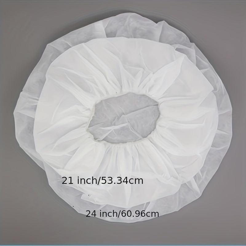 98pcs Disposable Shower Caps Waterproof Elastic Bath Cap