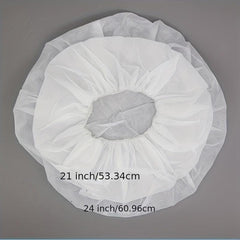 98pcs Disposable Shower Caps Waterproof Elastic Bath Cap