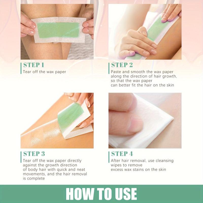 20pcs Hair Remover Wax Strips For Face Body Legs Bikini Hair Removal
