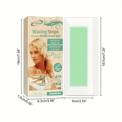 20pcs Hair Remover Wax Strips For Face Body Legs Bikini Hair Removal
