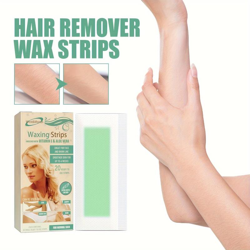 20pcs Hair Remover Wax Strips For Face Body Legs Bikini Hair Removal
