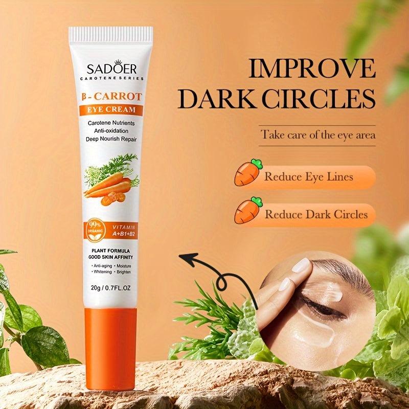 20g Carrot Eye Cream for Dry Eye Lines, Moisturizing and Skin Rejuvenation