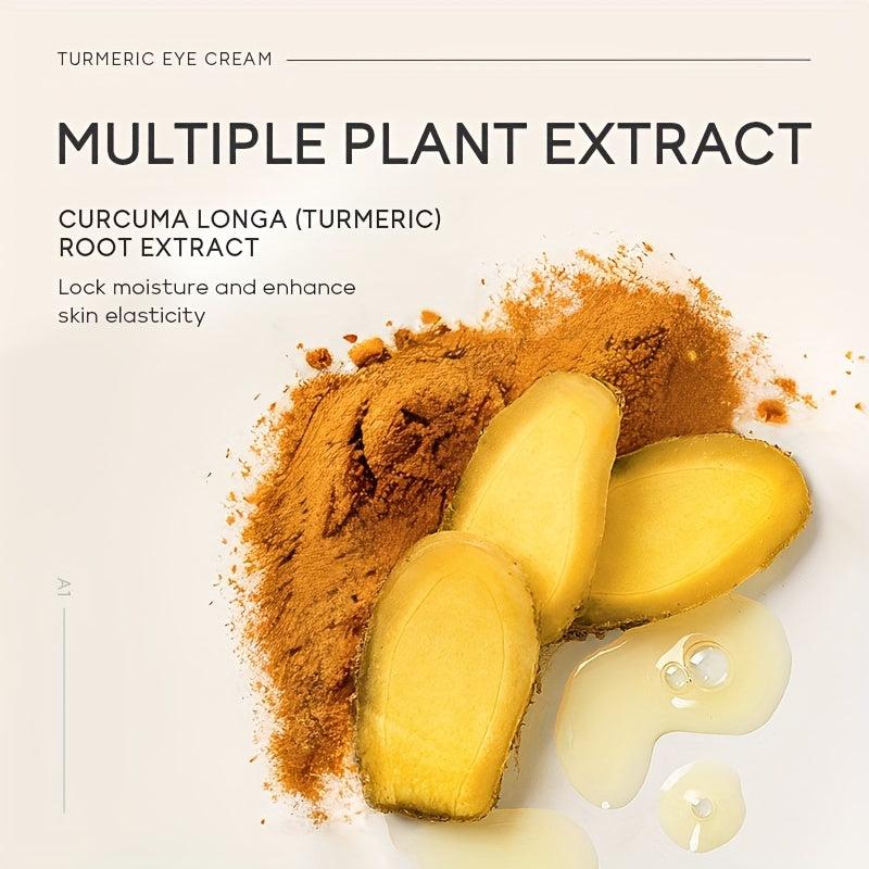 Turmeric Brightening Eye Cream 15g Reduce Dark Circle Smooth Fine Lines
