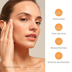 Turmeric Brightening Eye Cream 15g Reduce Dark Circle Smooth Fine Lines