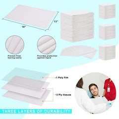 125 Dental Bibs 3 Ply Waterproof 13 X 18 Disposable Patient Bibs
