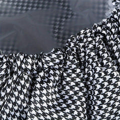 1pc Checkered Shower Caps Adjustable Waterproof Bath Caps