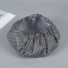 1pc Checkered Shower Caps Adjustable Waterproof Bath Caps