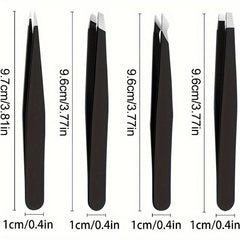 Stainless Steel Eyebrow Tweezers Facial Hair Removal Clip