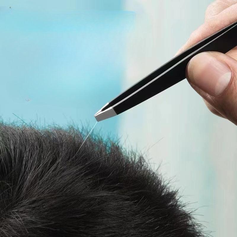 Stainless Steel Eyebrow Tweezers Facial Hair Removal Clip