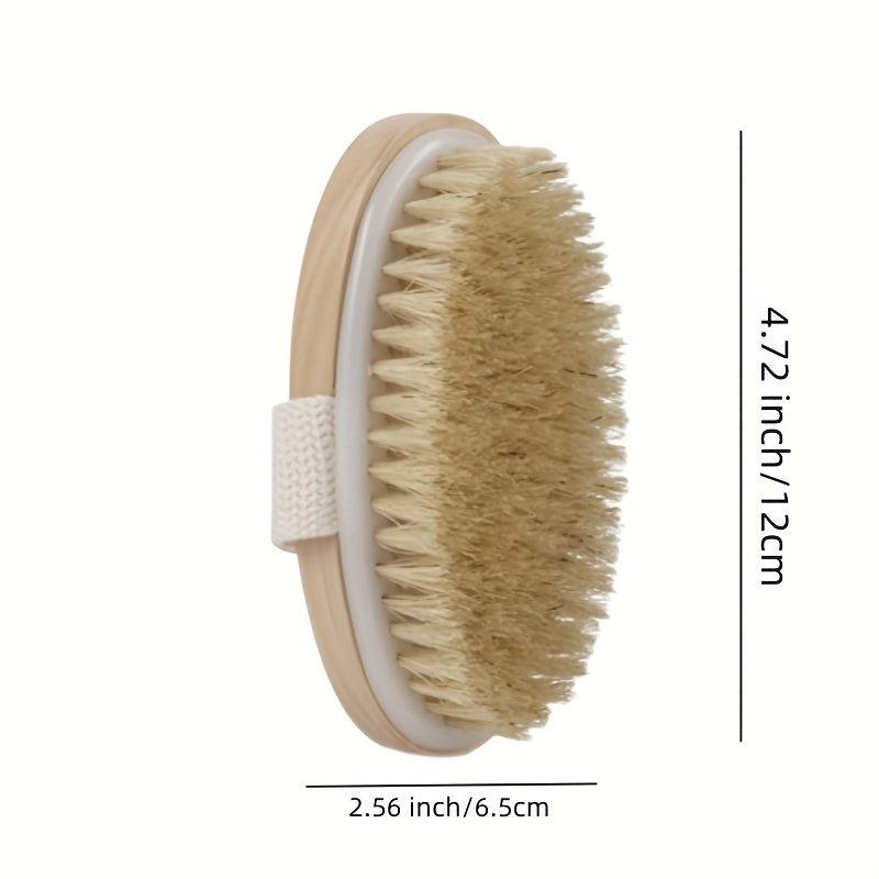 Natural Bristle Shower Brush Exfoliating Body Brush for Body Drainage