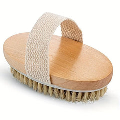 Natural Bristle Shower Brush Exfoliating Body Brush for Body Drainage