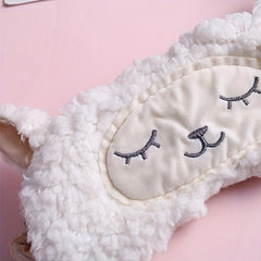 Soft Sheep Eye Mask for Sleep, Blackout Eye Patch