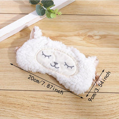 Soft Sheep Eye Mask for Sleep, Blackout Eye Patch