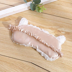 Soft Sheep Eye Mask for Sleep, Blackout Eye Patch