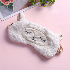 Soft Sheep Eye Mask for Sleep, Blackout Eye Patch