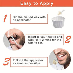 Painless Nose Hair Removal Wax Nose Wax Nostril Cleaning Depilation Paper