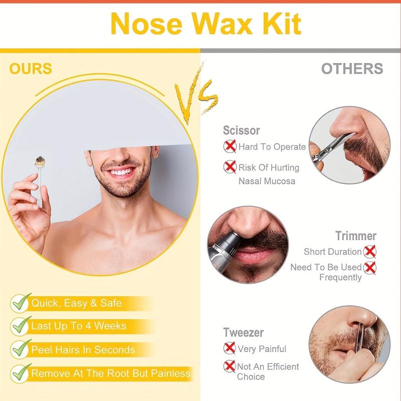 Painless Nose Hair Removal Wax Nose Wax Nostril Cleaning Depilation Paper