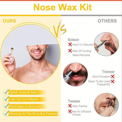 Painless Nose Hair Removal Wax Nose Wax Nostril Cleaning Depilation Paper