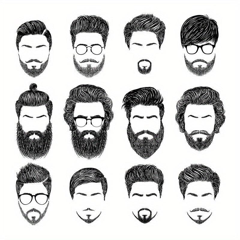Beard Trimming Scissors Set Stainless Steel Grooming Scissors