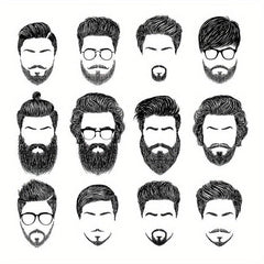 Beard Trimming Scissors Set Stainless Steel Grooming Scissors