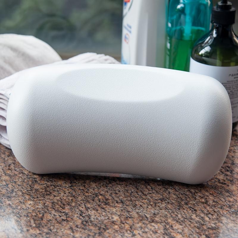 Spa Bathtub Headrest Pillow with Suction Cups Non Slip Cushion