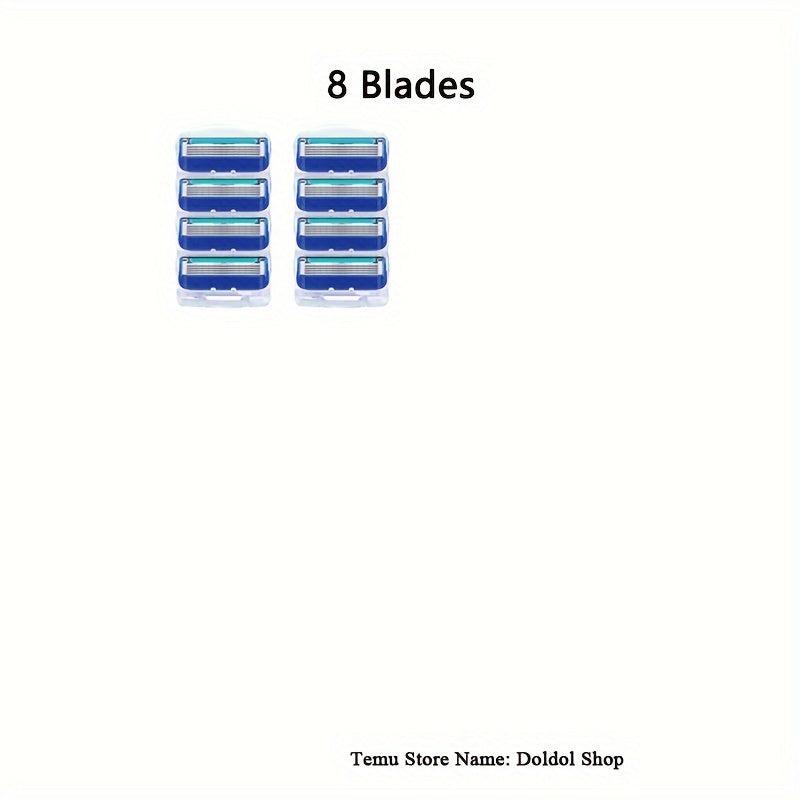 5-Layer Classic Shaving Razor Set with Replacement Blades