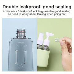 4pcs Portable Travel Bottles Subpackaging Bottle Set