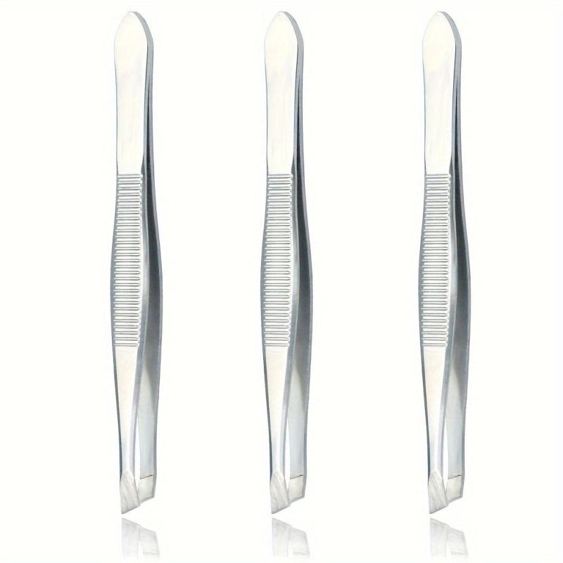 3pcs Stainless Steel Tweezers Hair Plucker For Women